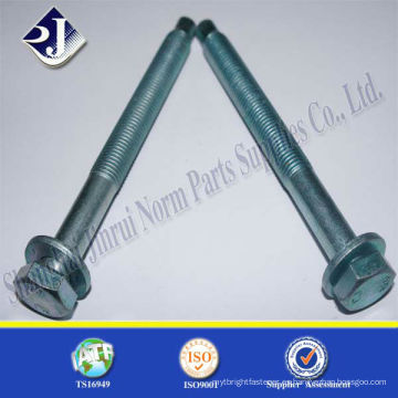 Tornillos hexagonales de zinc verde chapado con arandela